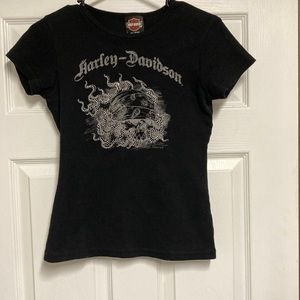 Women's Harley-Davidson Tee Black Logo S Small